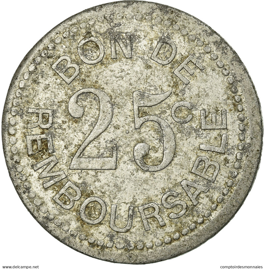 Monnaie, Comores, Société Anonyme De La Grande Comore, 25 Centimes, TTB - Notgeld