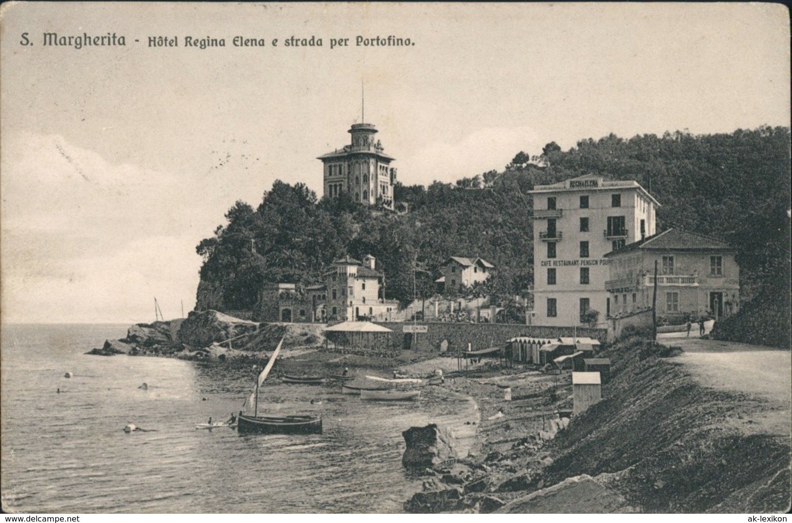 Cartoline Santa Margherita Ligure Santa Margaita Hotel Regina Elena 1913 - Other & Unclassified