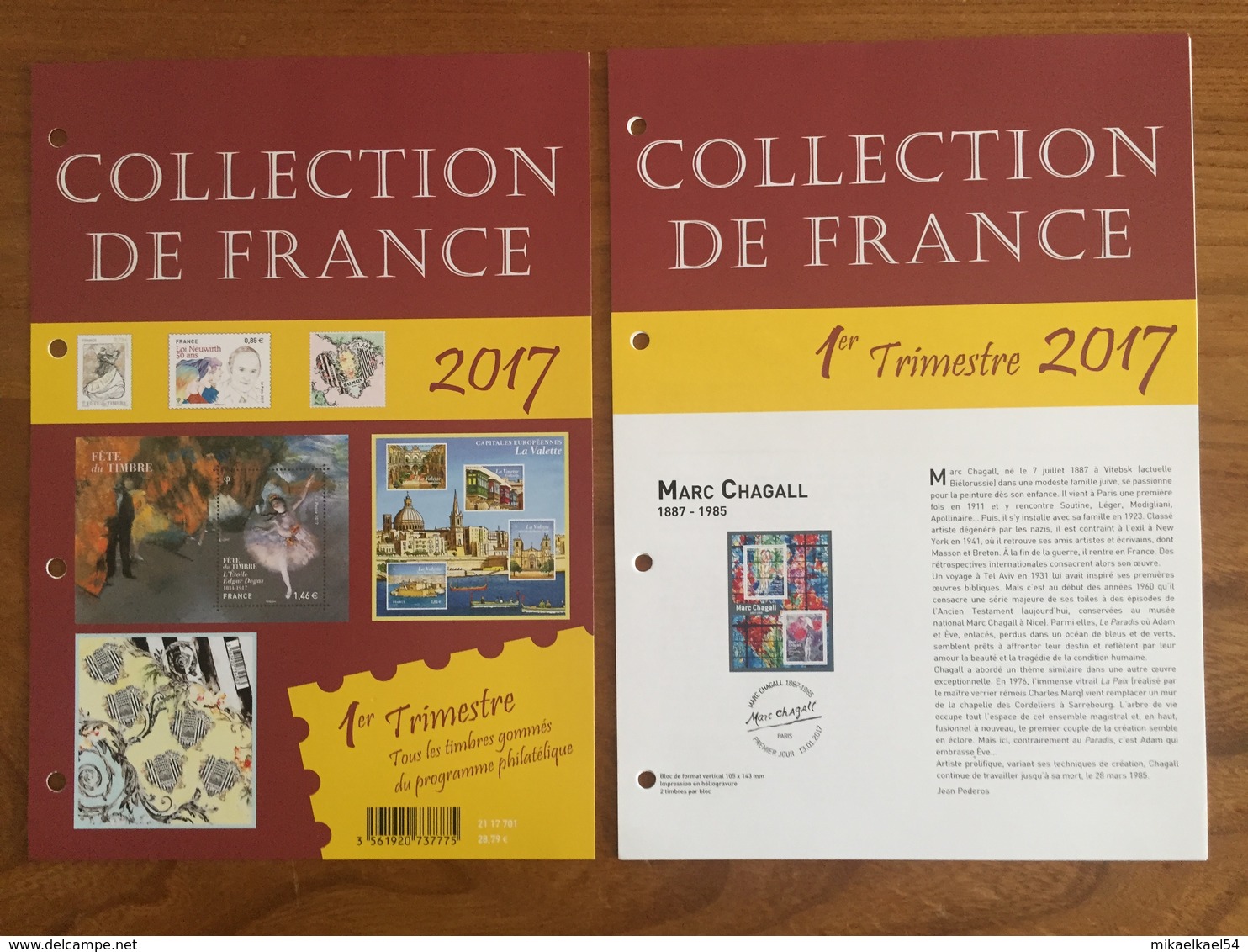 Collection Philatélique, Pochettes Trimestrielles - 2017 - Timbres Neufs MNH ** - 2010-2019