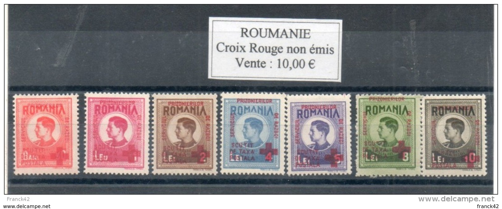 Roumanie. Croix Rouge. Timbres Non émis - Andere & Zonder Classificatie