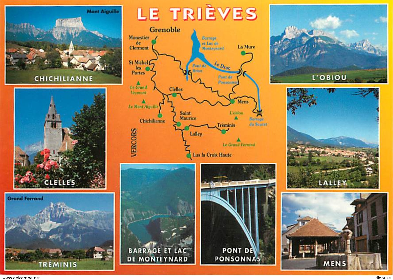 38 - Isère - Le Trièves - Multivues - Carte Géographique - Carte Neuve - Voir Scans Recto-Verso - Autres & Non Classés
