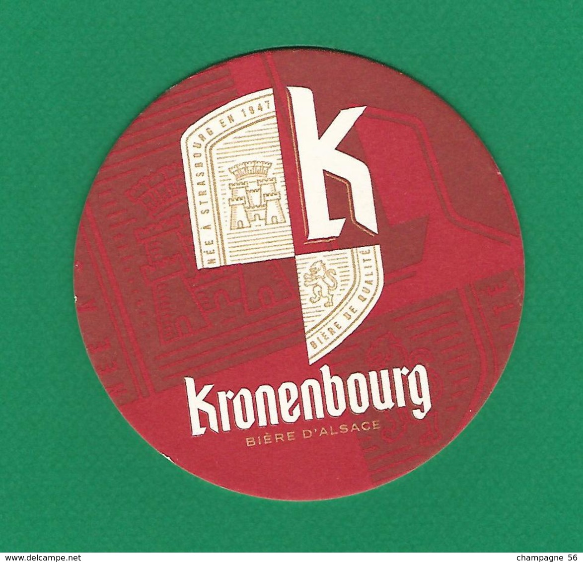 BIÈRES KRONENBOURG BIÈRE D ALSACE - Beer Mats