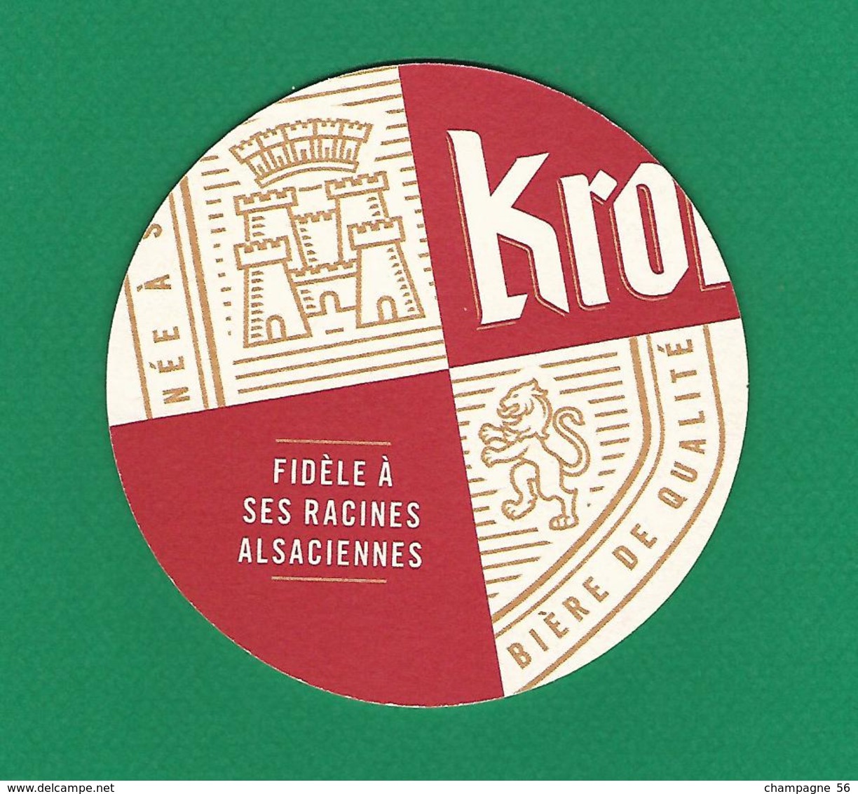 BIÈRES KRONENBOURG BIÈRE D ALSACE - Beer Mats