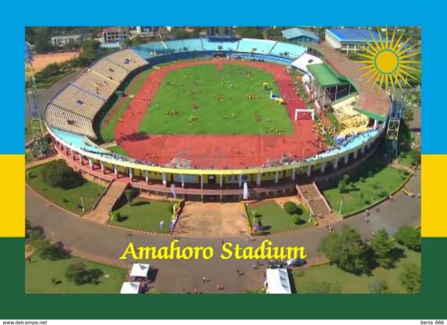 Rwanda Kigali Amahoro Stadium New Postcard Ruanda Stadion AK - Rwanda