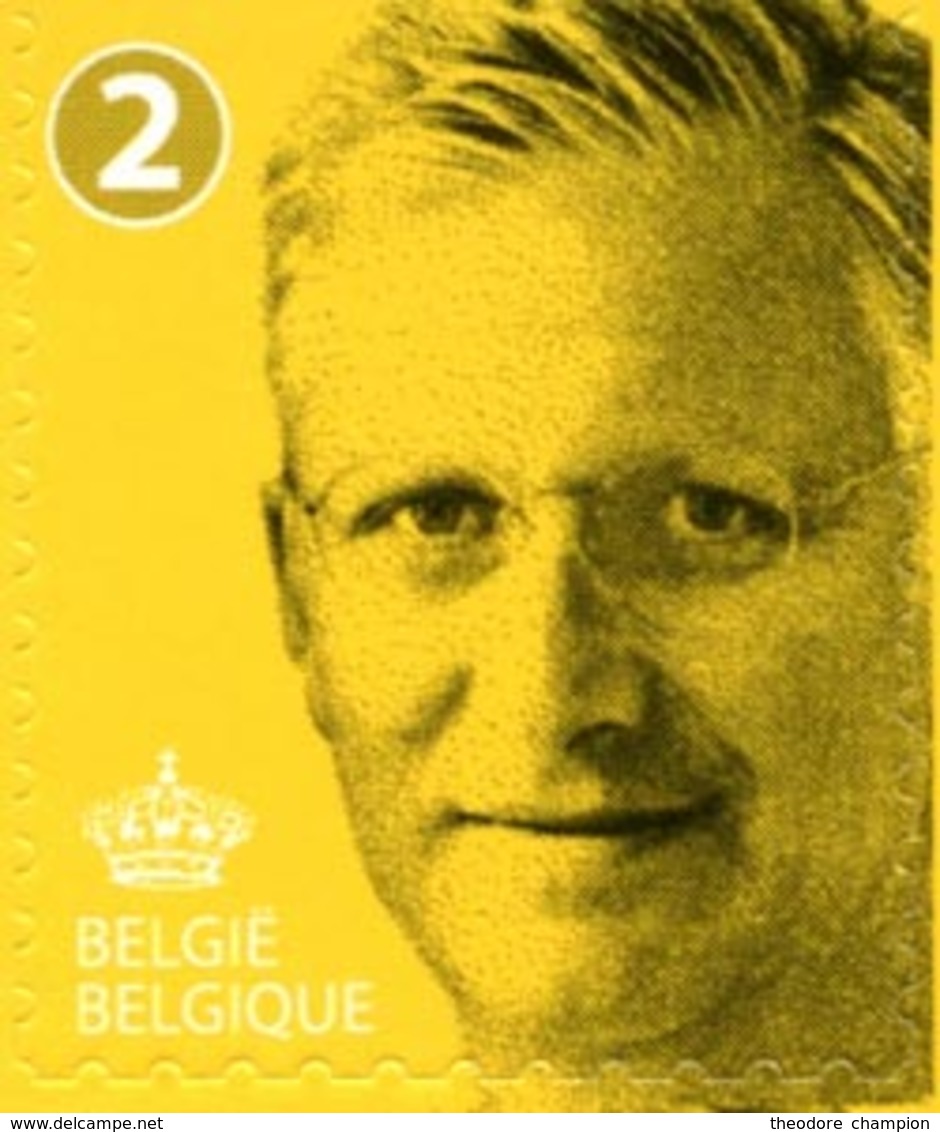 BELGIQUE 1v/Carnet Roi Philippe (2) 2015 Neuf ** MNH - Neufs