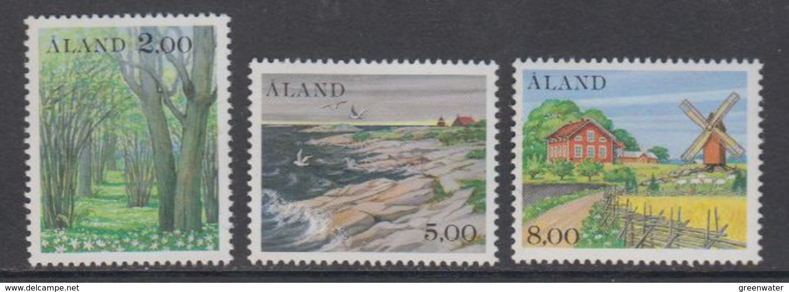 Aland 1985 Definitives / Landscapes 3v ** Mnh (43938A) - Aland