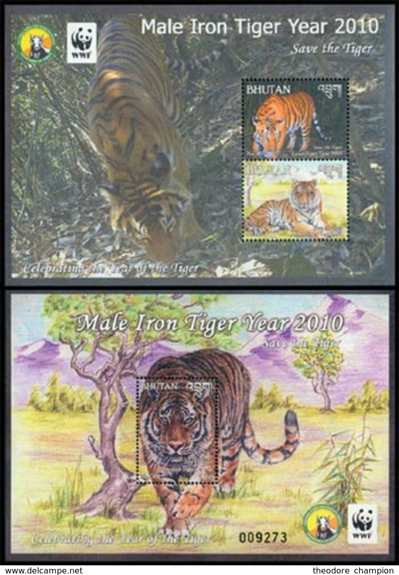 BHOUTAN 2Blocs Année Du Tigre 2010 Neuf ** MNH - Bhoutan