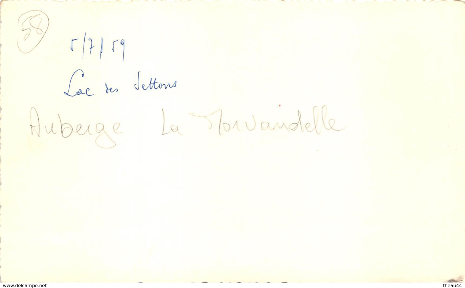 ¤¤   -  Cliché Du Lac Des SETTONS  -  L'Auberge " La Morvandelle " En 1959     -  Voir Description - Autres & Non Classés