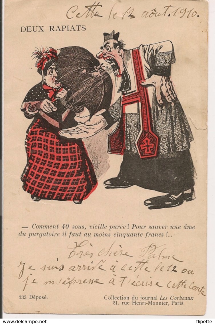 L60A086 - Carte Humoristique - Deux Rapiats - Collection Du Journal Les Corbeaux N°133 - Humour