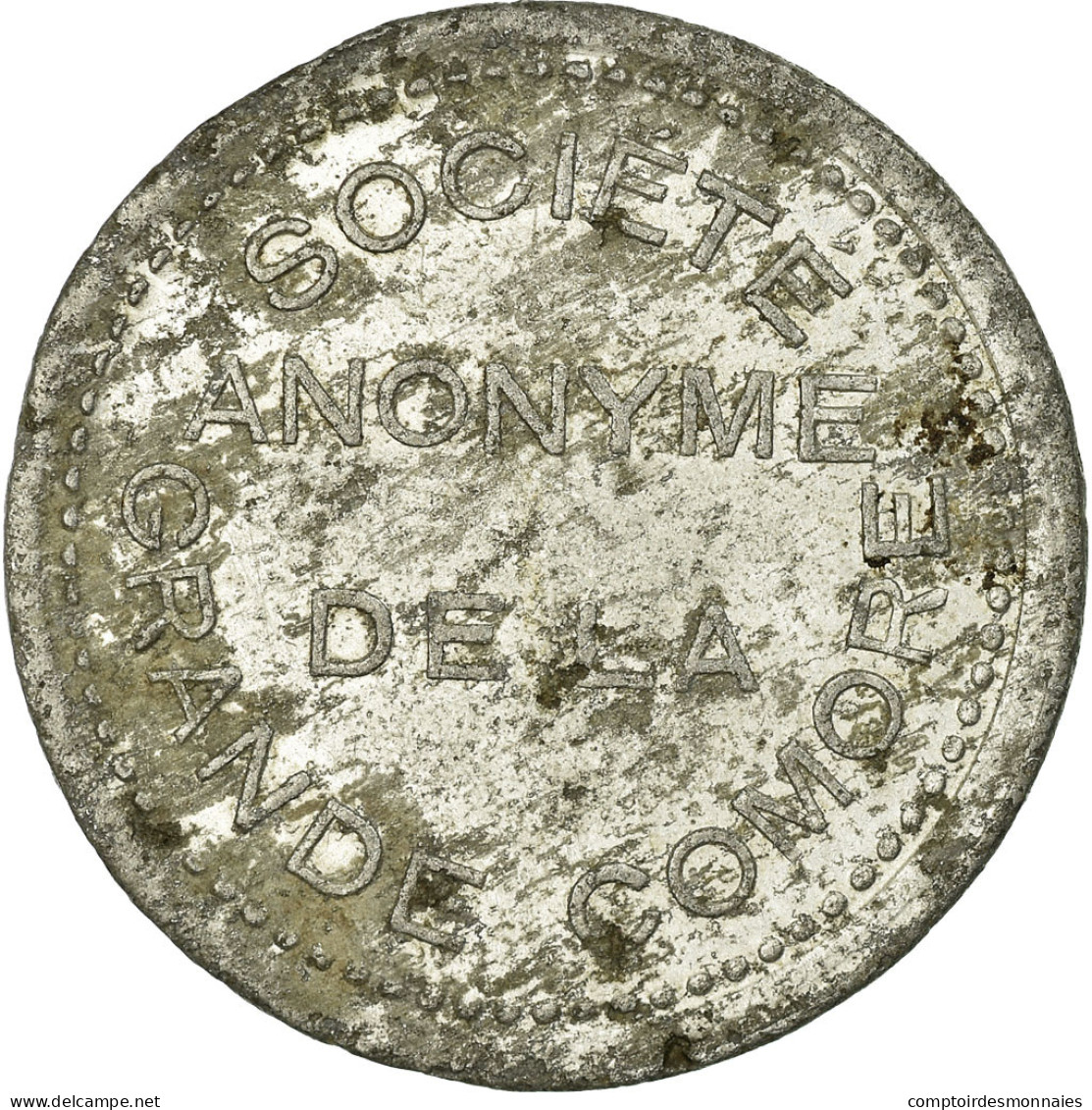 Monnaie, Comores, Société Anonyme De La Grande Comore, 25 Centimes, TTB - Noodgeld