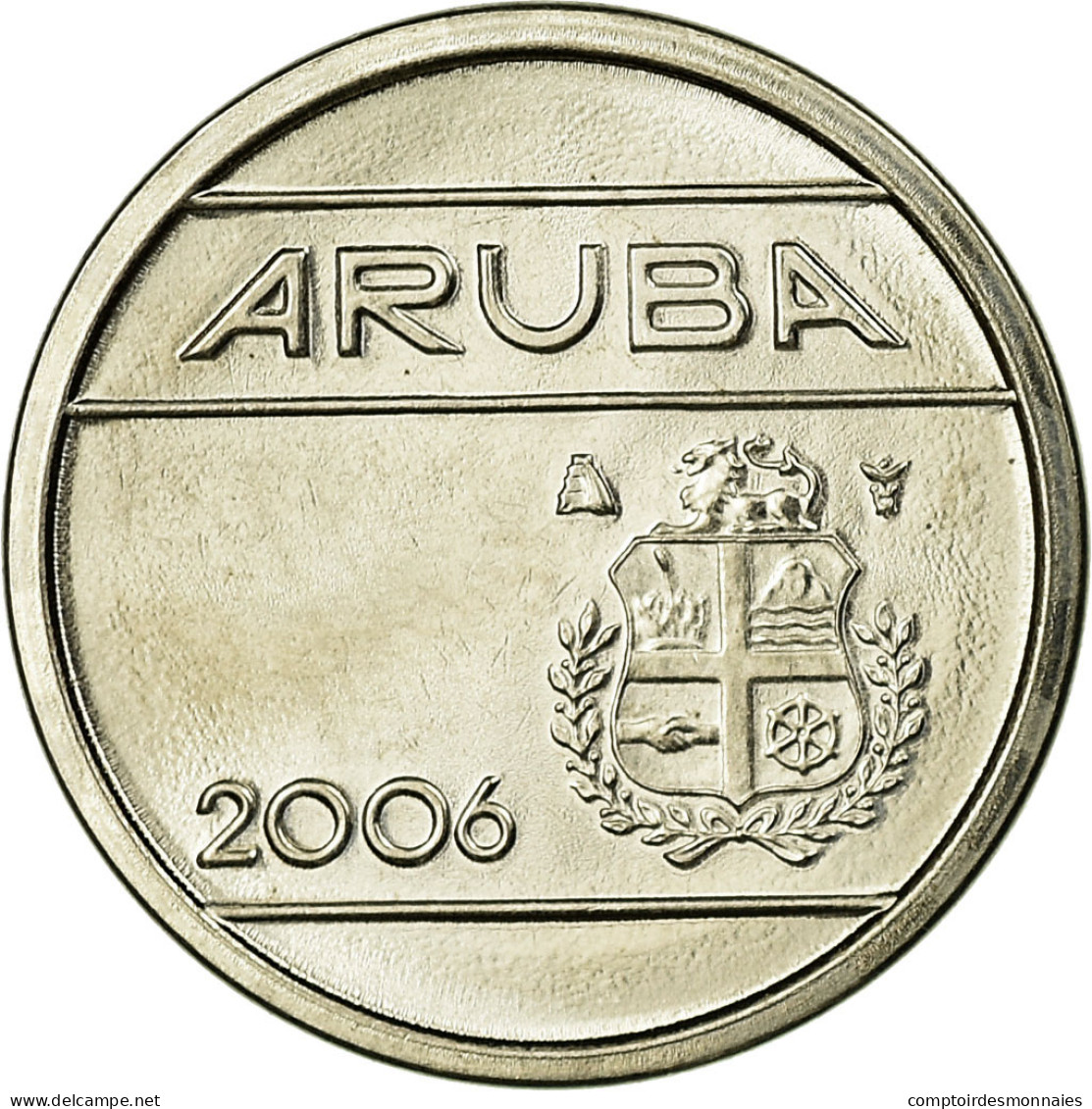 Monnaie, Aruba, Beatrix, 5 Cents, 2006, Utrecht, SUP, Nickel Bonded Steel, KM:1 - Aruba