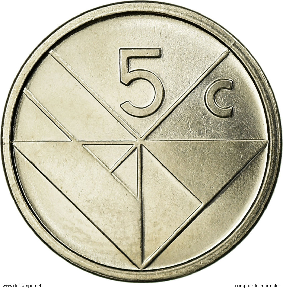 Monnaie, Aruba, Beatrix, 5 Cents, 2006, Utrecht, SUP, Nickel Bonded Steel, KM:1 - Aruba