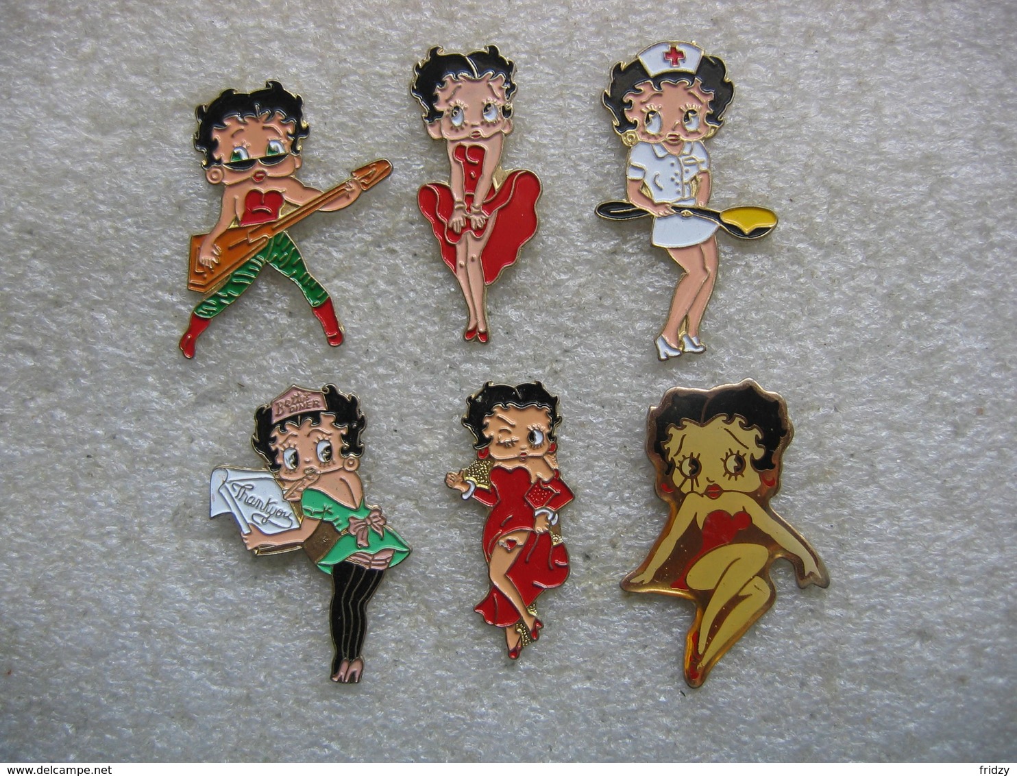 Lot De 6 Pin's Betty Boop - Pin-ups