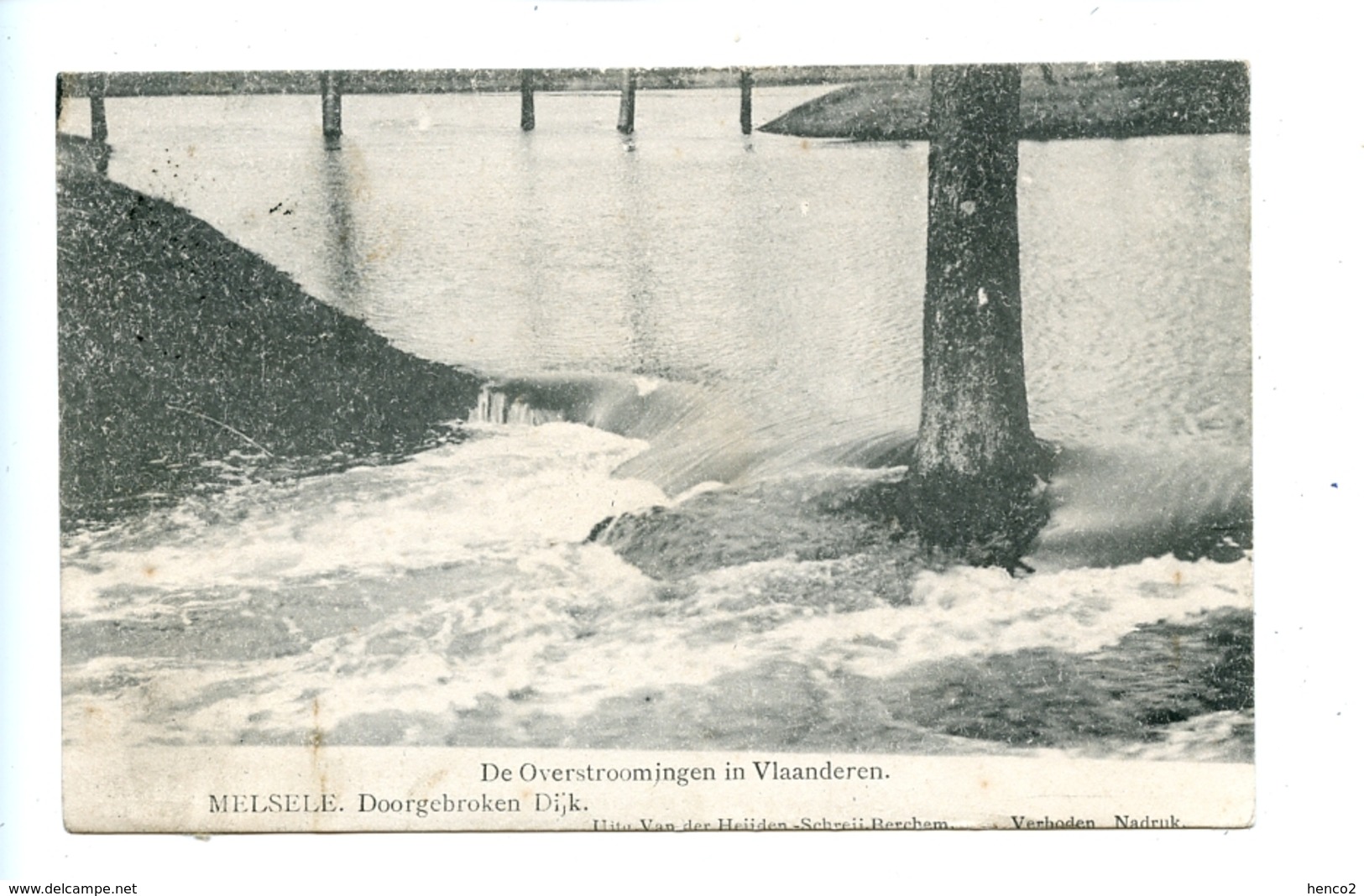 Melsele - Doorgebroken Dijk - De Overstromingen In Vlaanderen (1906) - Beveren-Waas