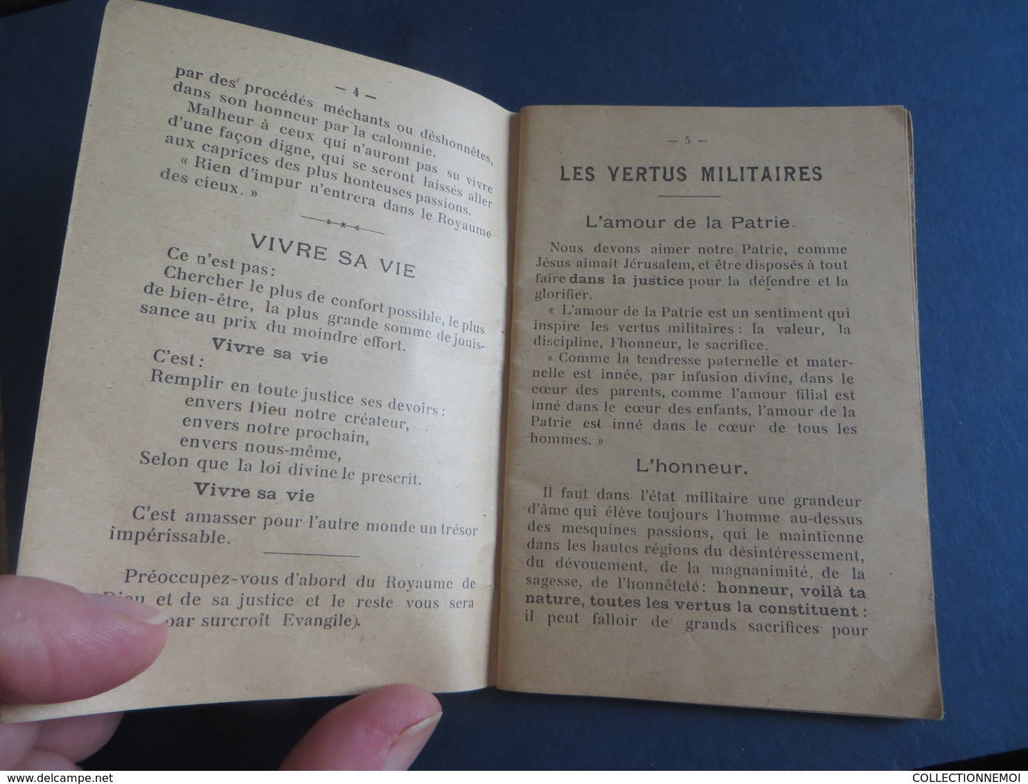 PETIT MEMENTO DU SOLDAT CHRETIEN,complet 64 Pages (lot 37) - Religión & Esoterismo