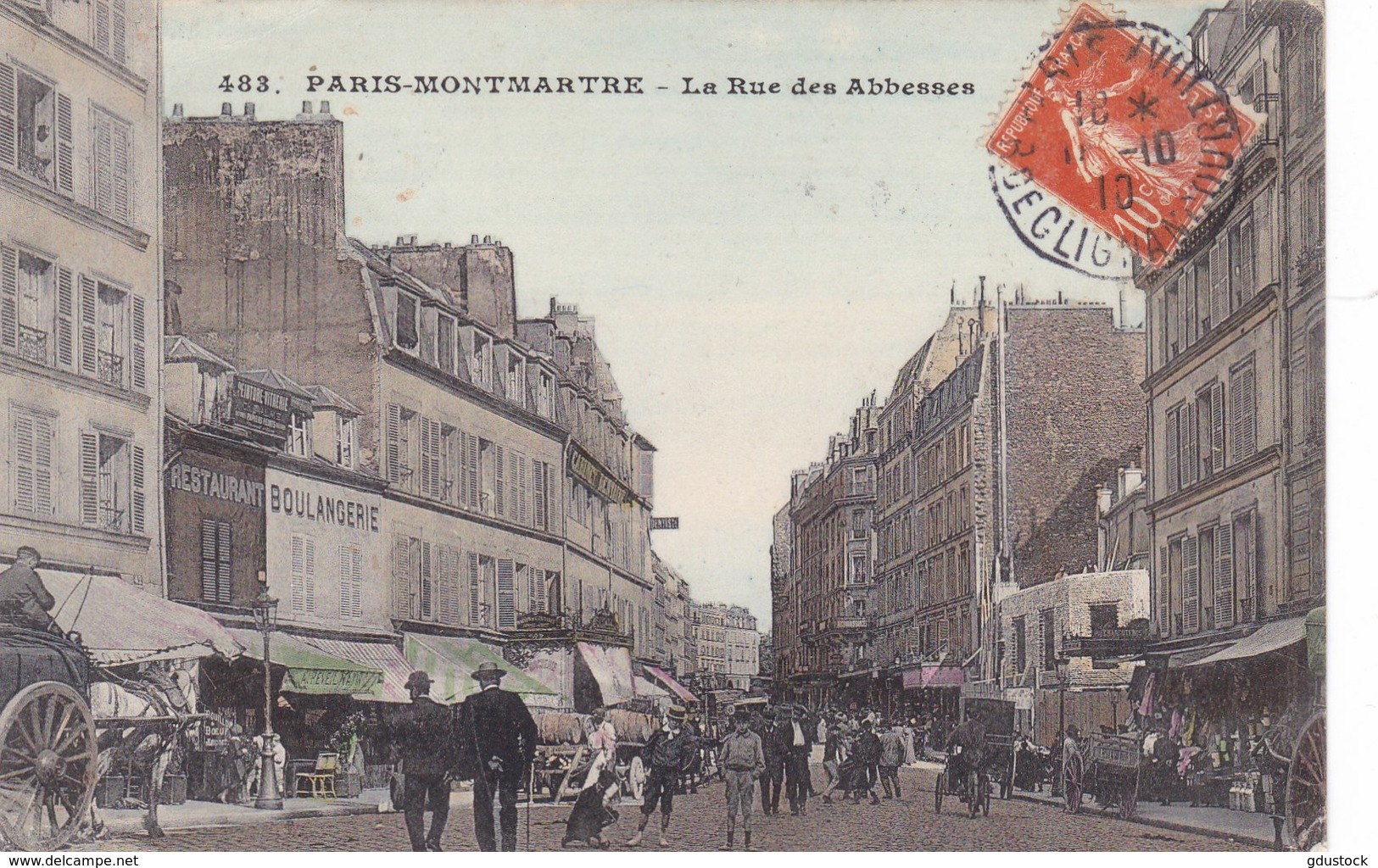 Paris-Montmartre - La Rue Des Abesses - Autres & Non Classés