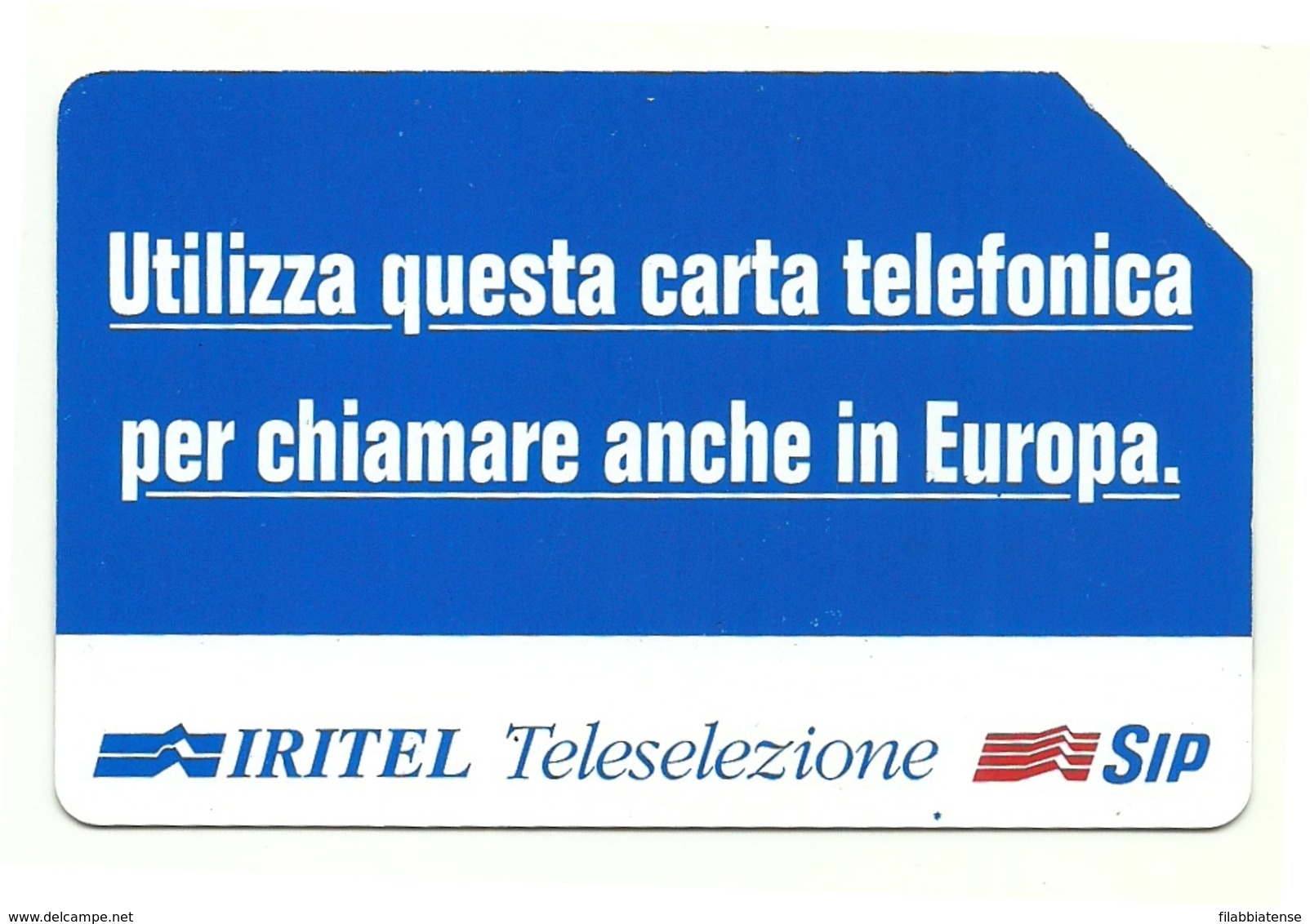 Italia - Tessera Telefonica Da 10.000 Lire N. 279 - 30/06/95 Iritel - Opérateurs Télécom