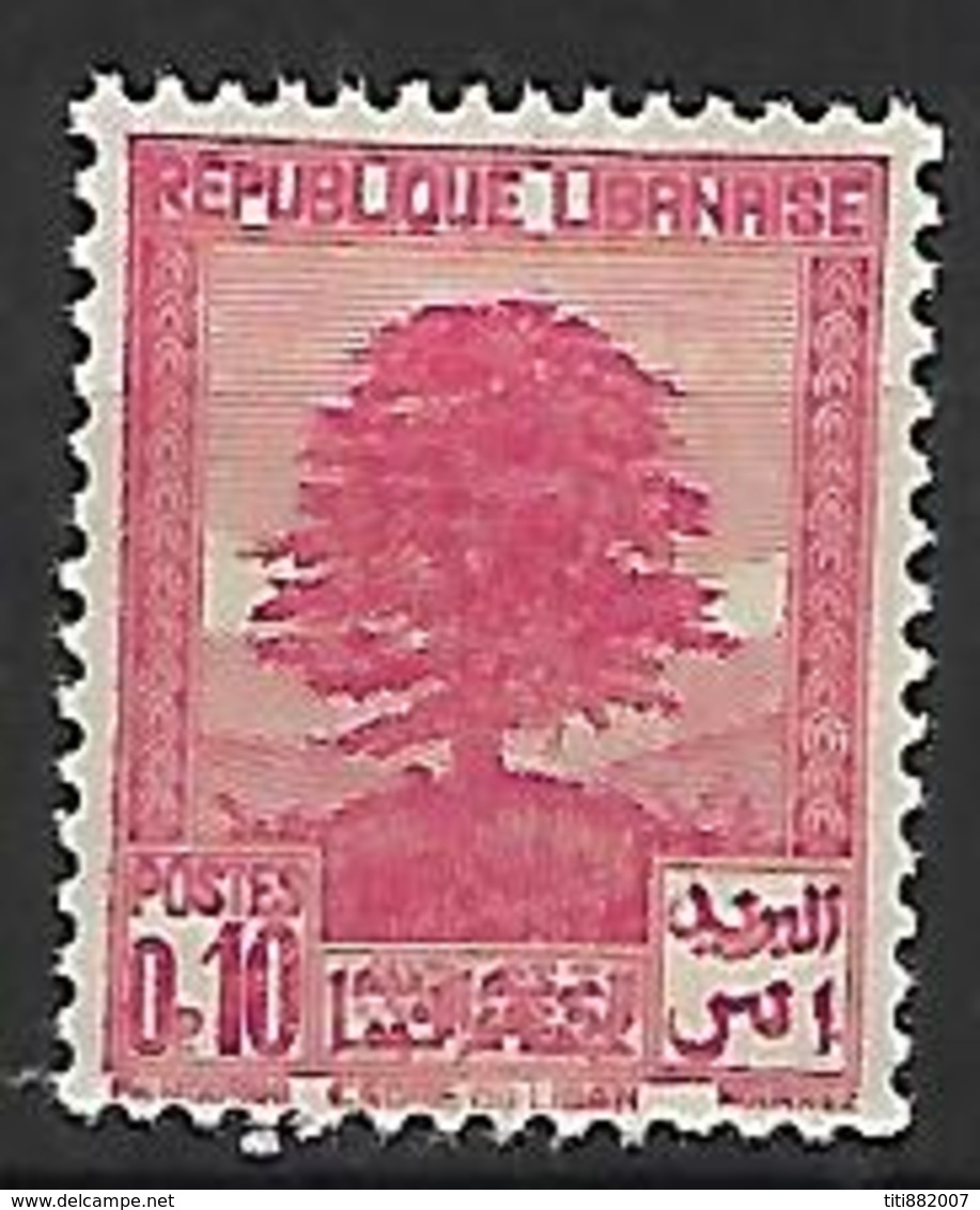 GRAND LIBAN    -    1937 .  Y&T N° 150 *.   Cèdre - Unused Stamps