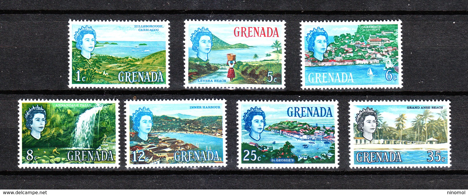 Grenada   - 1966. Dalla Serie Ordinaria  " Spiagge E Cascata ". From The Ordinary Series "Beaches And Waterfall". MNH - Geografia