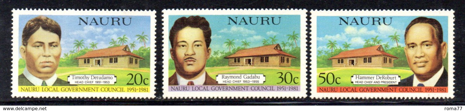 APR2041 - NAURU 1981 , Serie Yvert N.  221/223   ***  MNH  (2380A) - Nauru