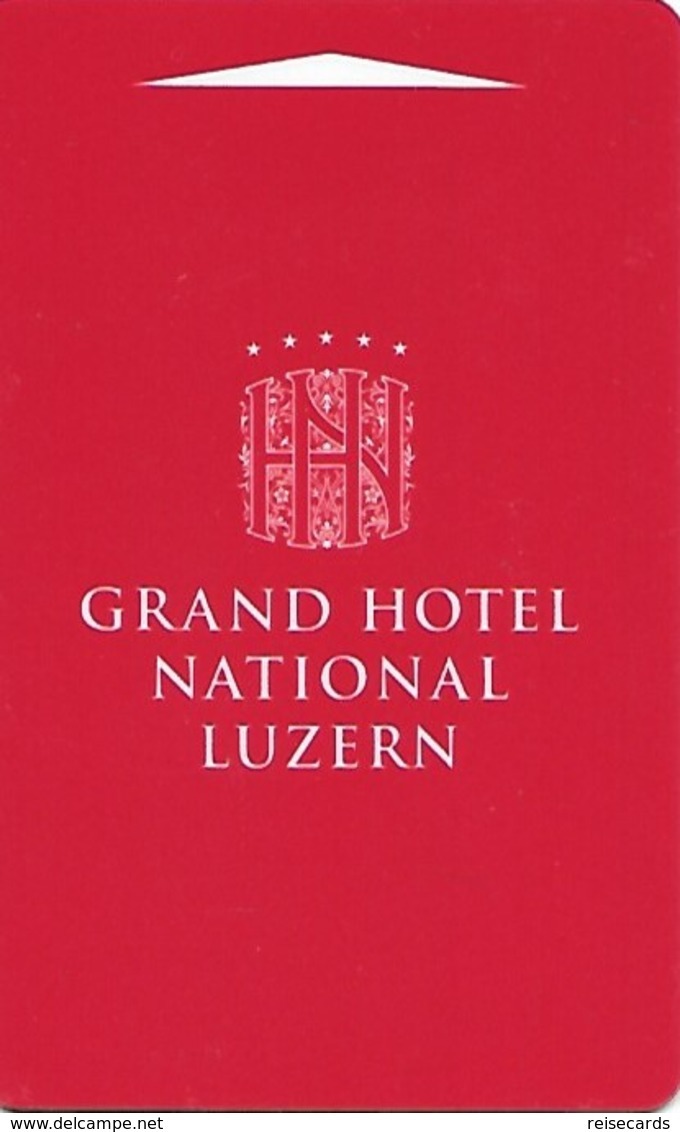 Switzerland: Grand Hotel National Luzern - Hotelkarten