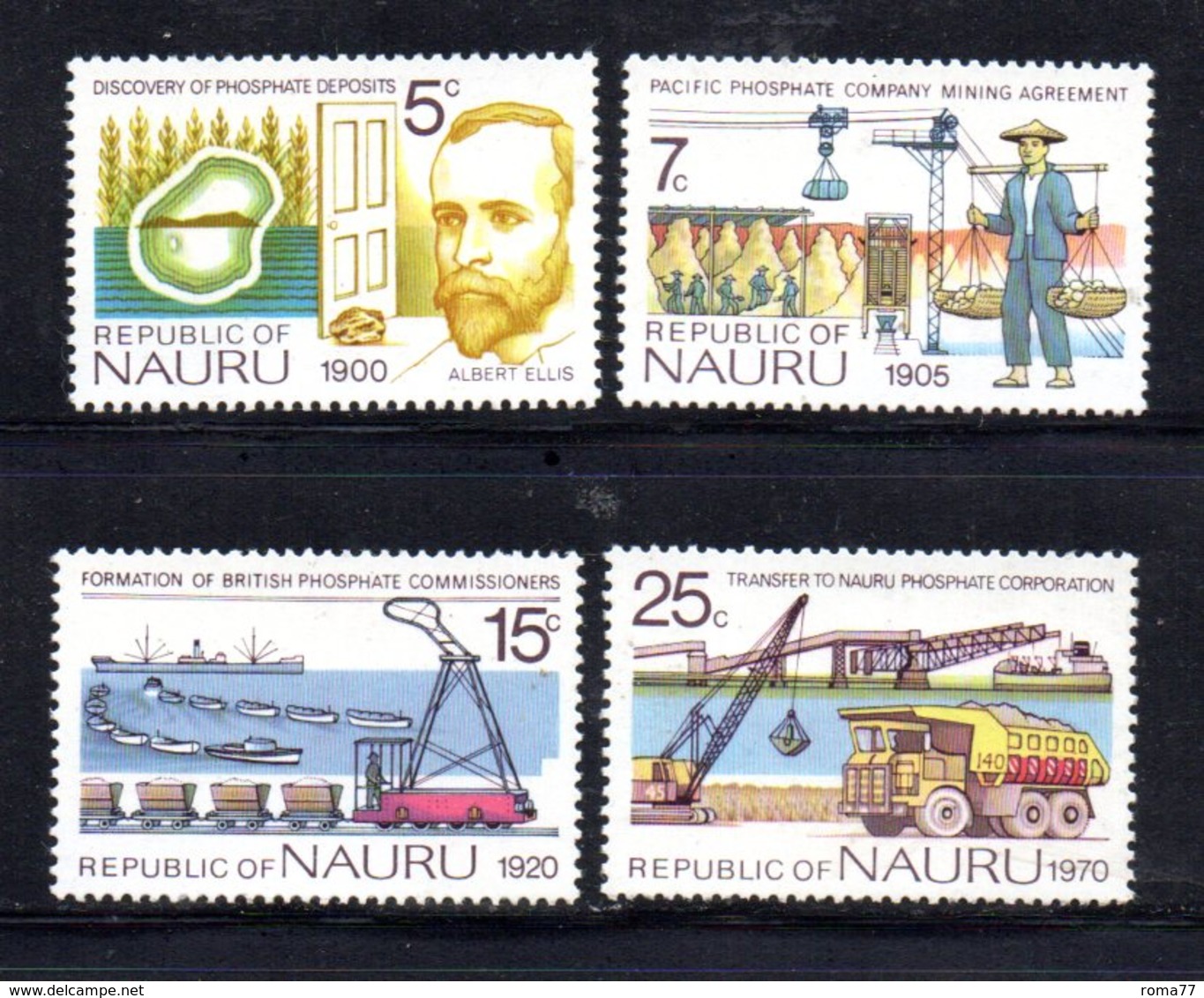 APR2046 - NAURU 1975 , Serie Yvert N.  117/120   ***  MNH  (2380A) - Nauru