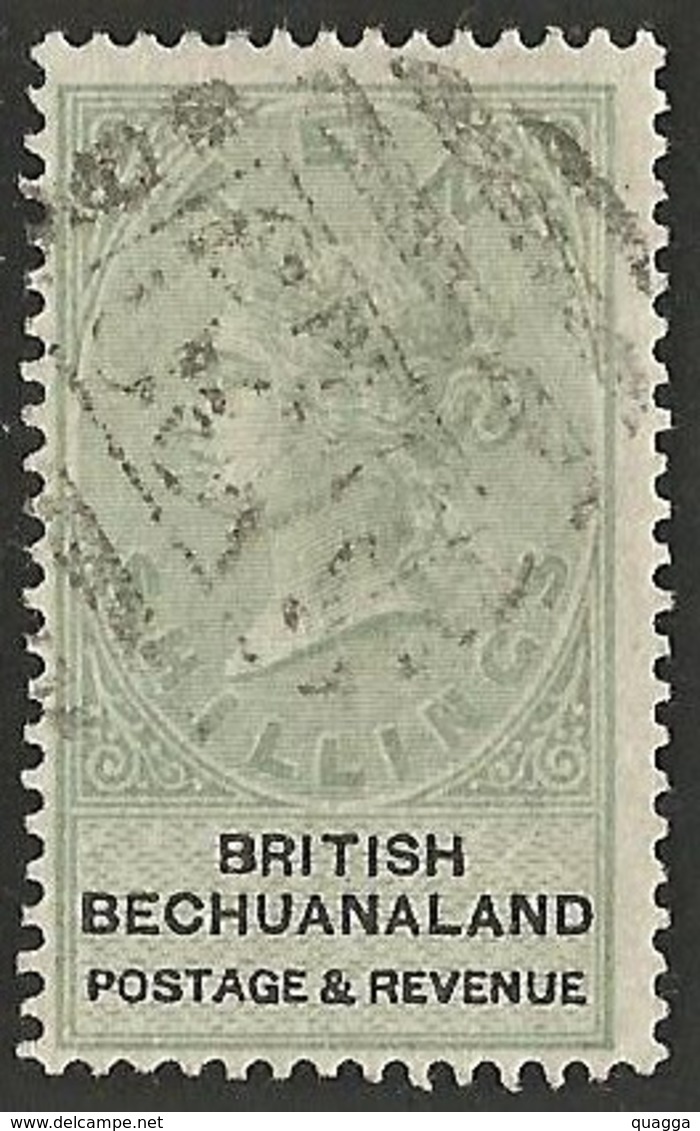 Bechuanaland 1887. 10sh Green And Black. SG 19, SACC 19. - 1885-1895 Kronenkolonie