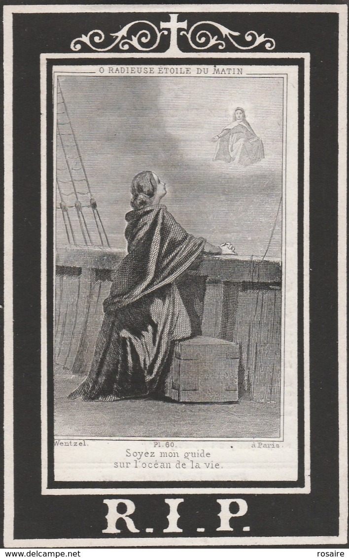 Charles Louis Van Parys-ruysselede 1820-notaire Beernem-1874 - Images Religieuses