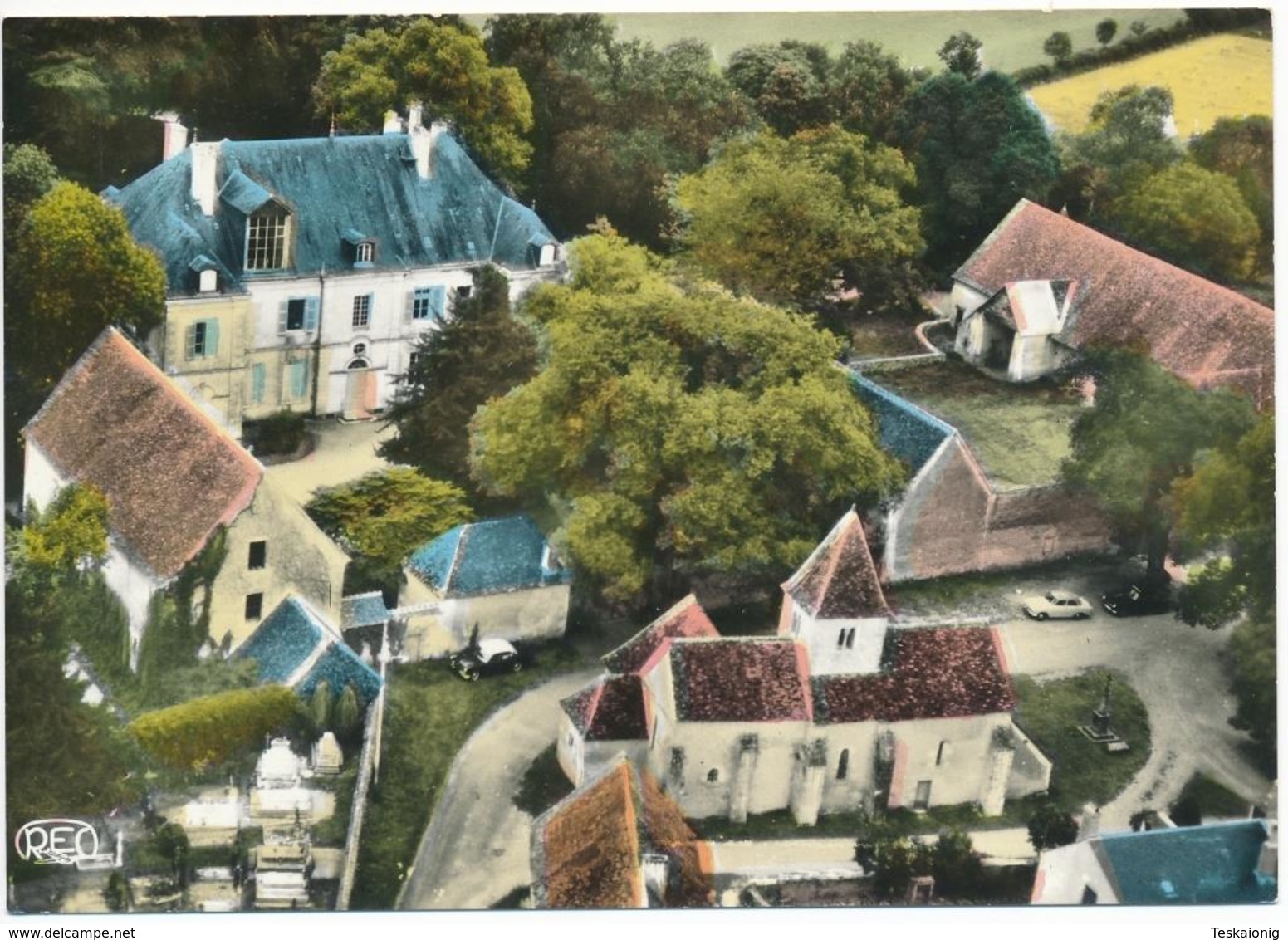 NOHANT (36.Indre) Château De Georges Sand. L'Eglise. Vue Aérienne - Autres & Non Classés