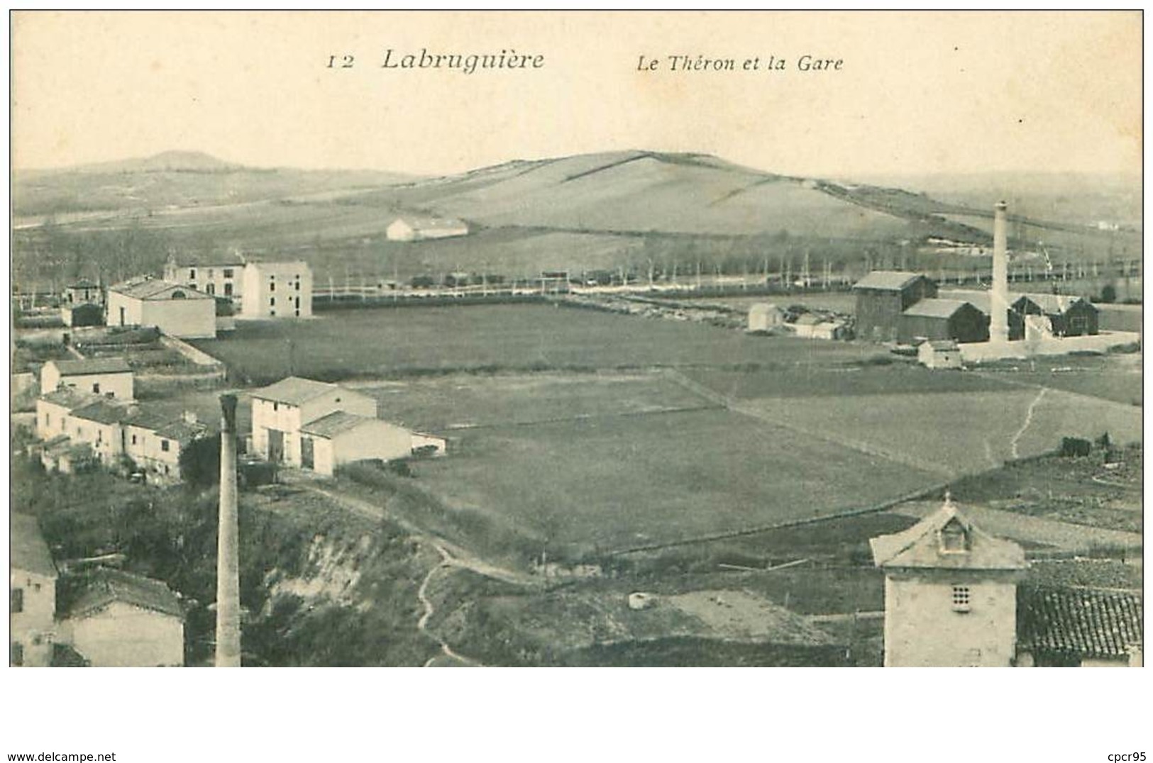 81.LABRUGUIERE.N°28927.LE THERON ET LA GARE - Labruguière