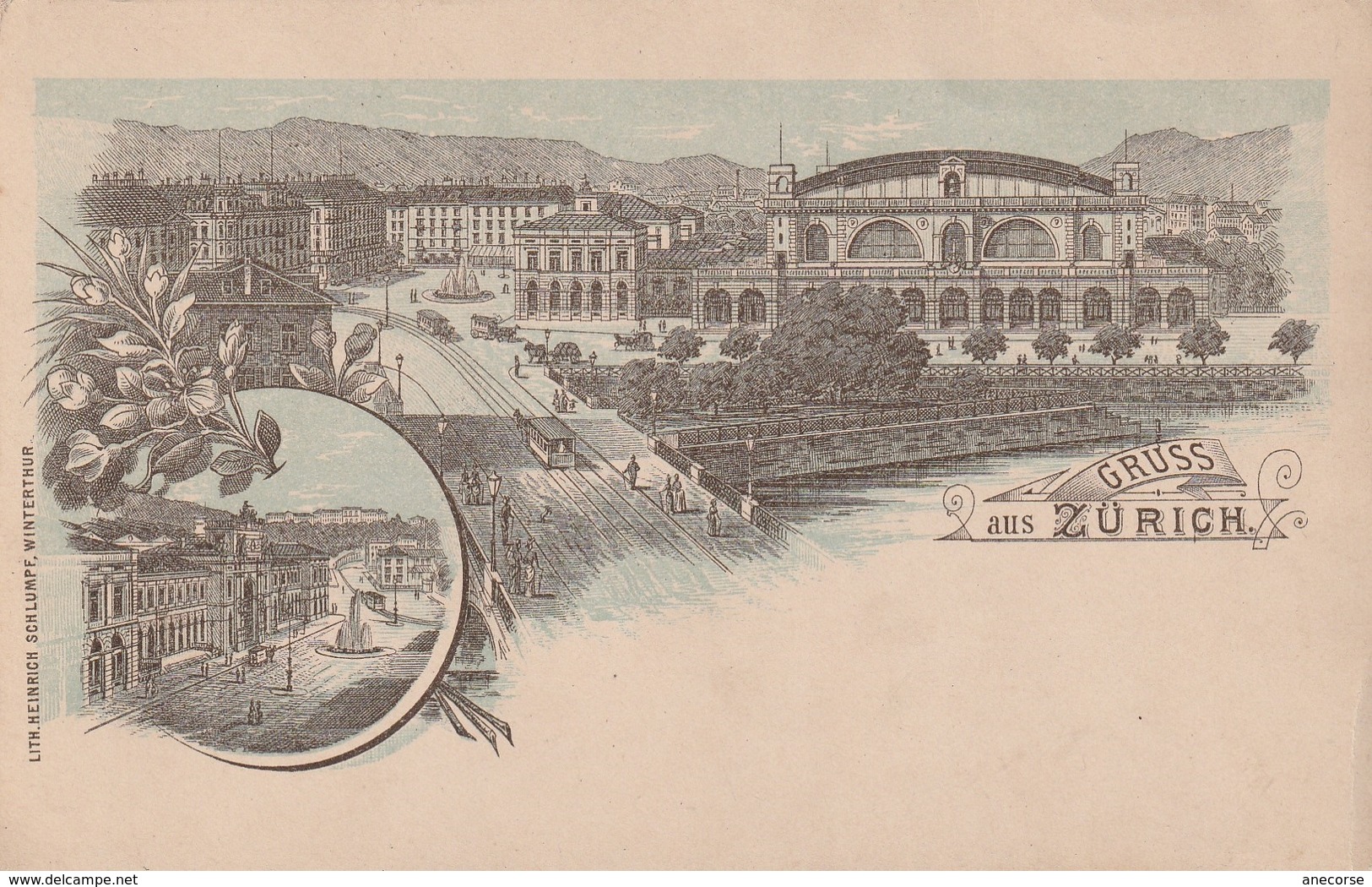 Zurich ( Litho Heinrich Schlumpf, Winterthur ) - Zürich