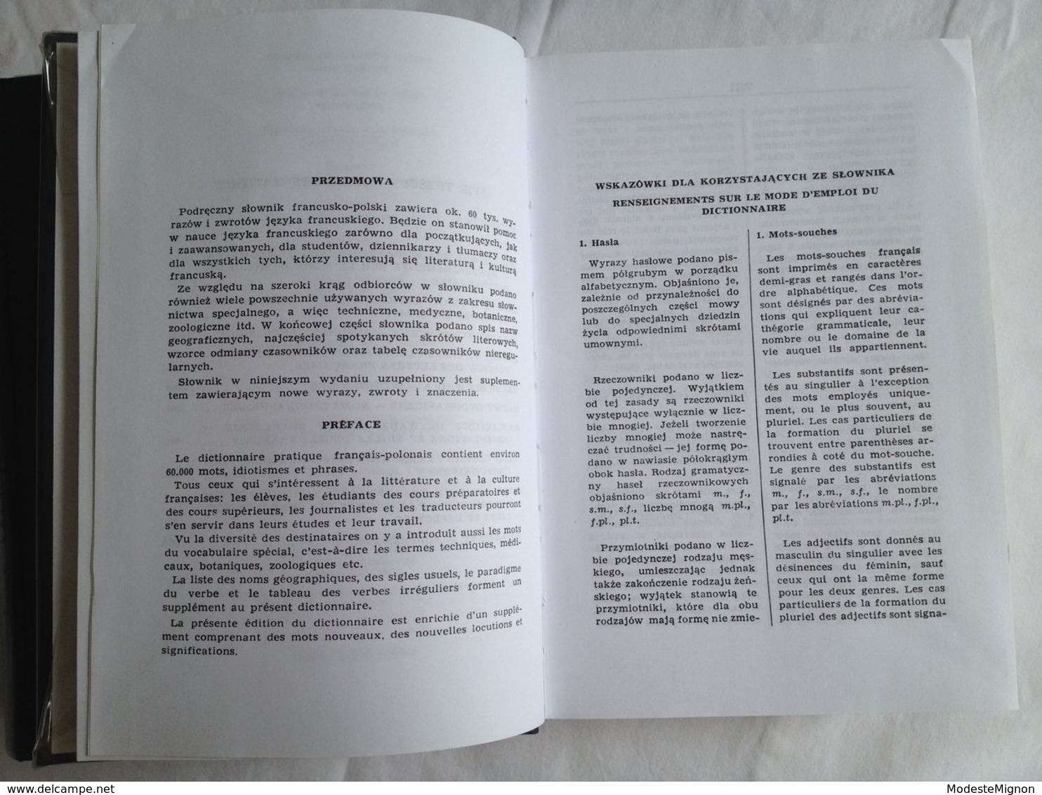 Dictionnaire pratique français - polonais et polonais - français avec supplément en 2 tomes reliés