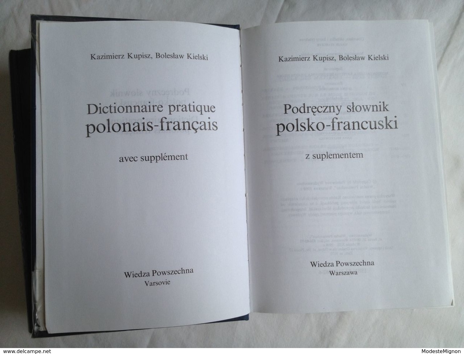 Dictionnaire pratique français - polonais et polonais - français avec supplément en 2 tomes reliés