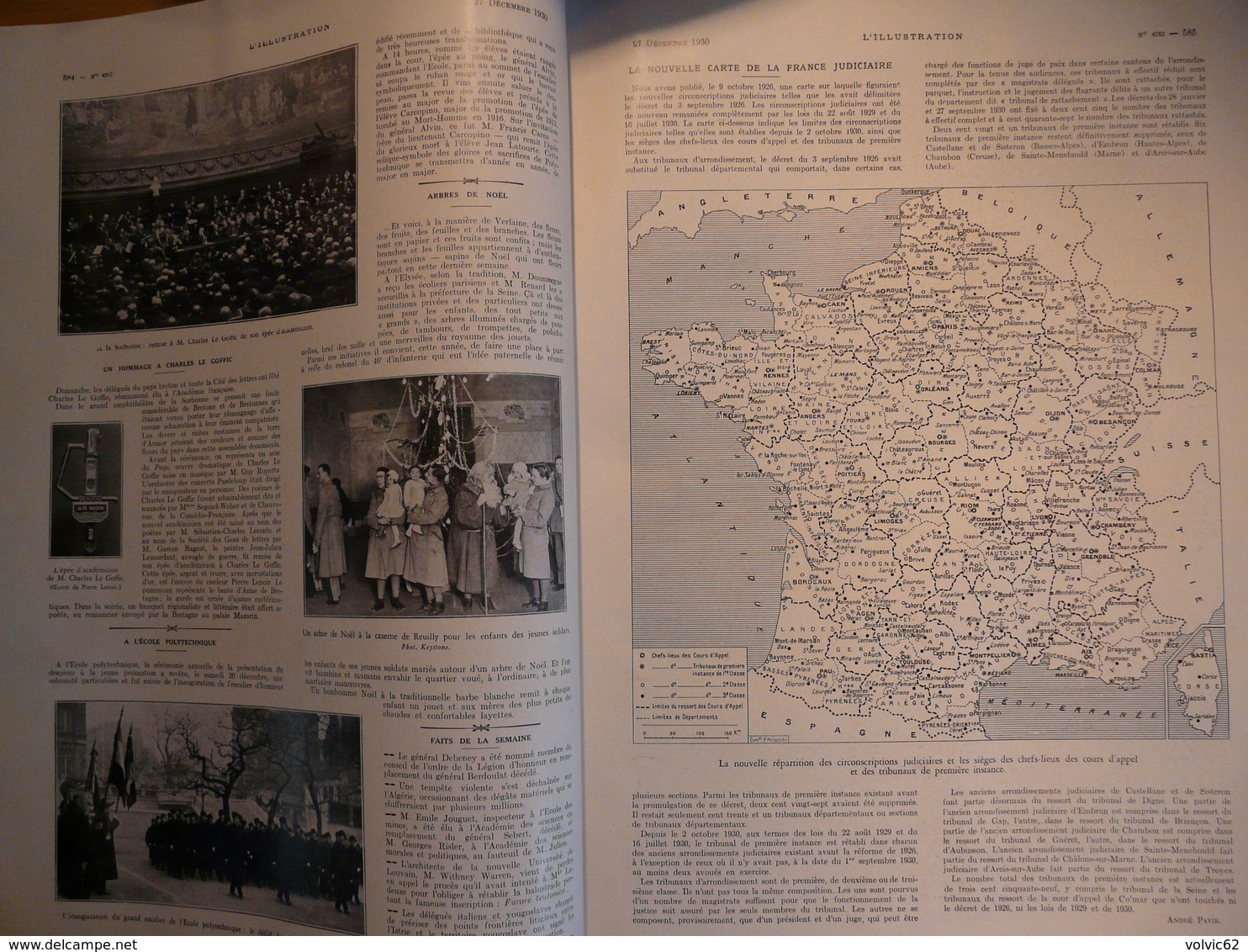 Illustration 4582 1930 Ayerbe Poincaré Brou Noel Provence Baux Jaca Japon Expédition Andrée école Rue Monceau Paris - L'Illustration