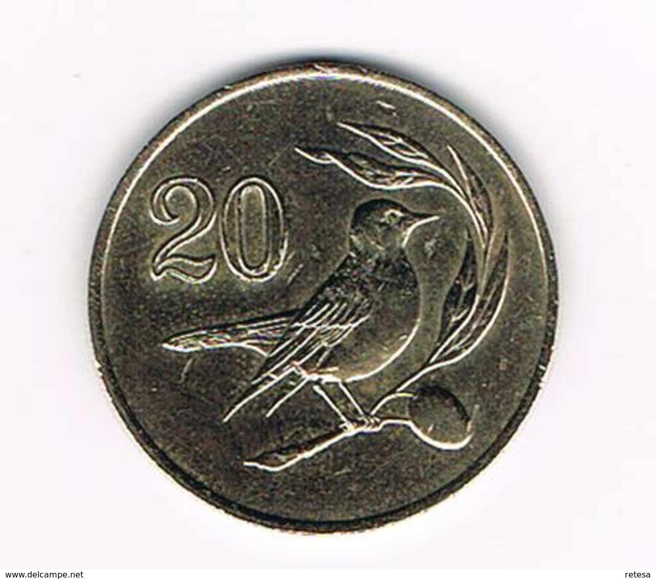 // CYPRUS  20 CENTS   1985 - Zypern