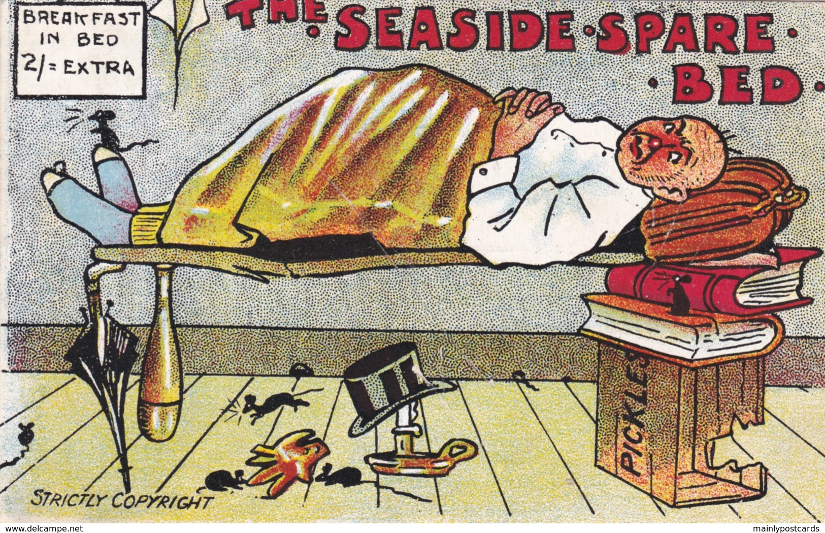 AP61 Comic/humour - The Seaside Spare Bed - Humour