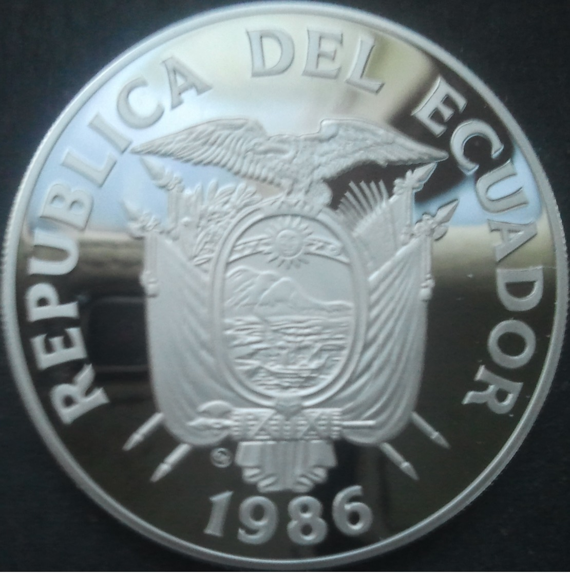 Equateur, 1.000 Sucres 1989 - Silver Proof - Ecuador