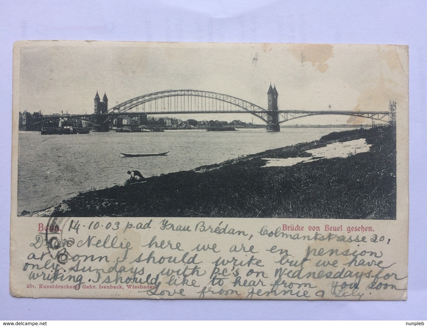 BONN - Brucke Von Beuel Gesehen - 1908 - Bonn