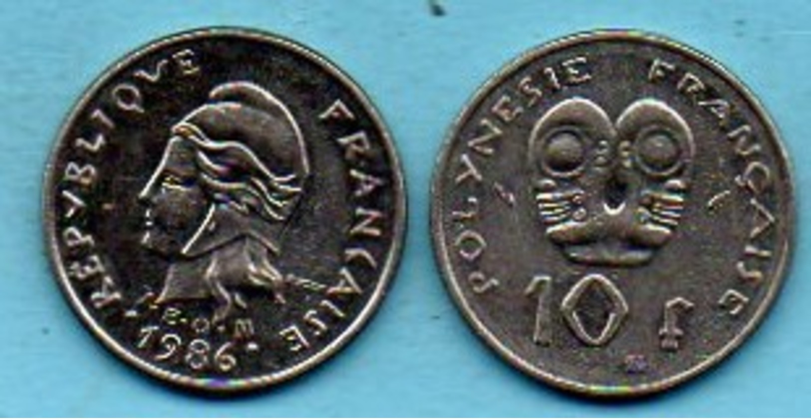 R13/  FRENCH POLYNESIA / POLYNESIE  10 Francs 1986 - Polynésie Française