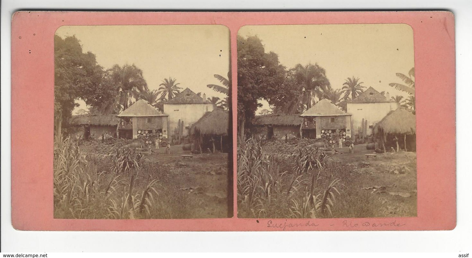 ANGOLA PHOTO STEREO CIRCA 1870 /FREE SHIPPING REGISTERED - Photos Stéréoscopiques