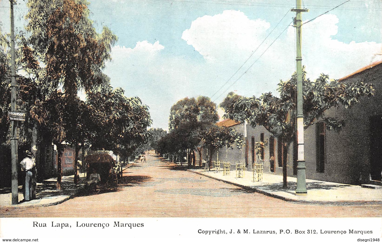 M08385 "  IRUA LAPA-LOURENCO MAQUES " ANIMATA - CARTOLINA  ORIG. SPED.1909 - Mosambik