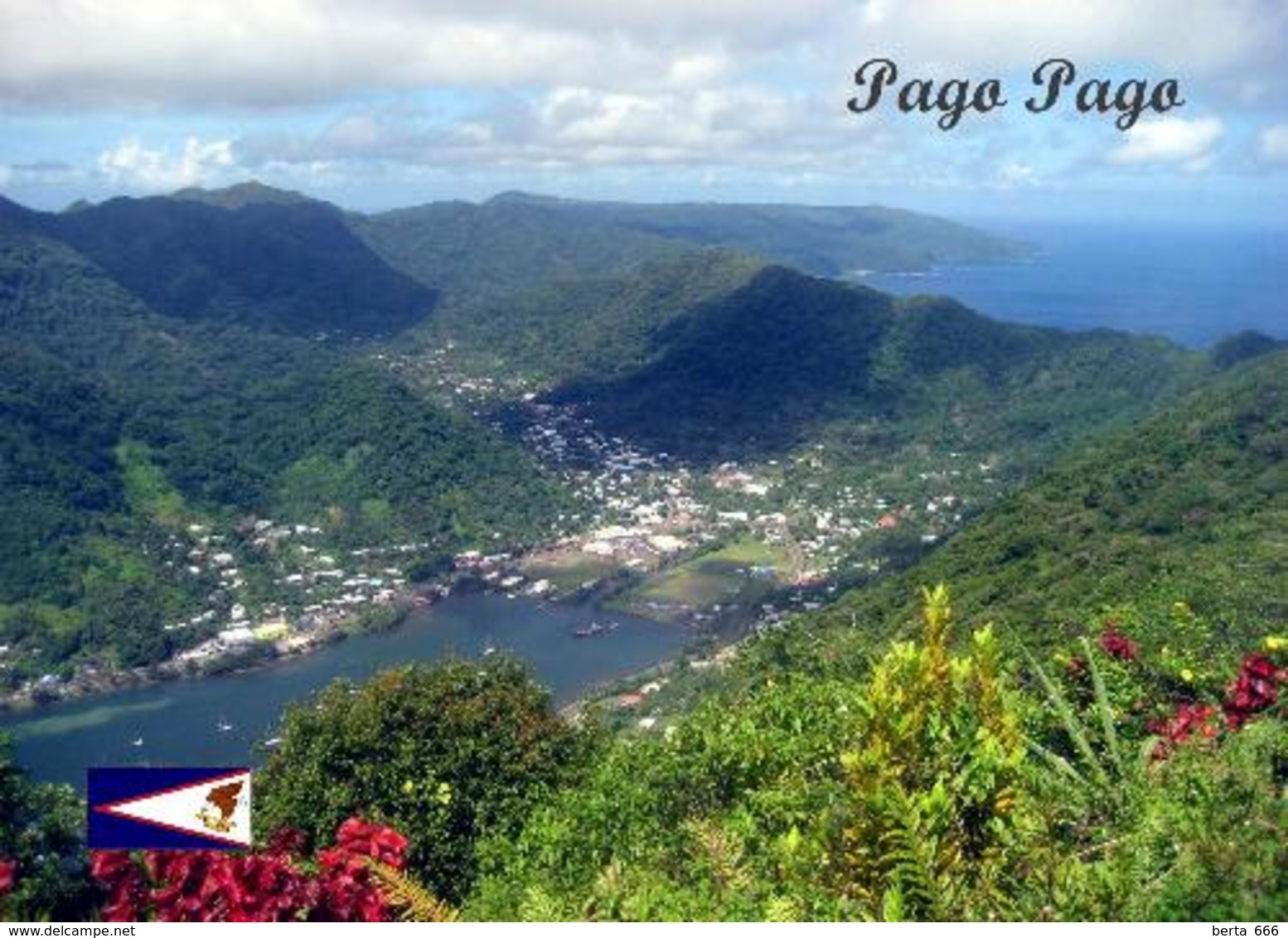 American Samoa Tutuila Island Pago Pago Aerial View New Postcard Amerikanisch-Samoa AK - Amerikanisch Samoa