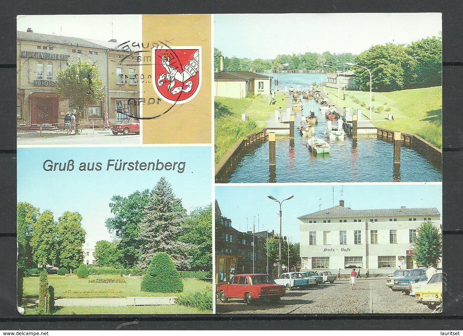 Deutschland DDR Fürstenberg Havel Sent 1991 With Stamp - Fürstenberg