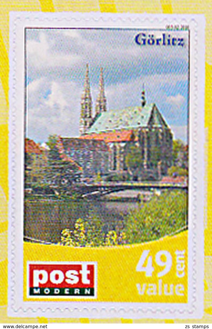 Görlitz Sachsen Stadt Kirche Brücke, Privatpost PM 40 Cent Postmodern ** Oder - Kirchen U. Kathedralen