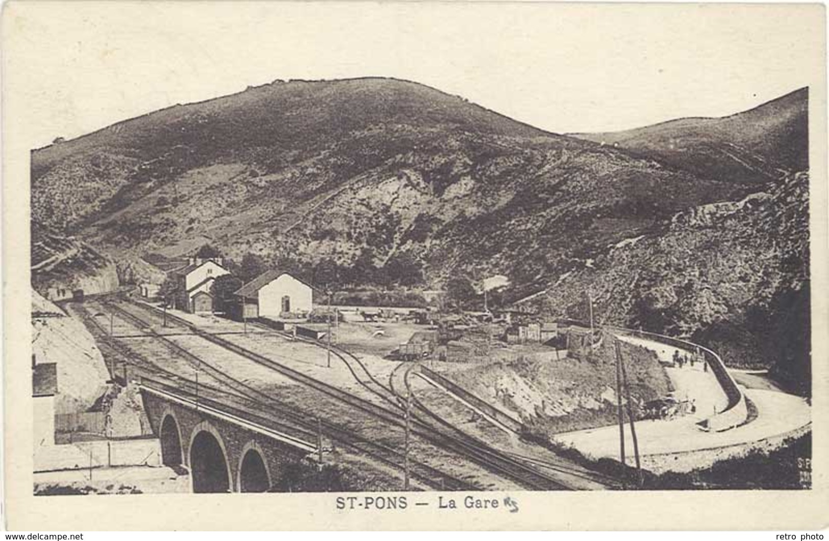 Cpa 34 – Saint-Pons – La Gare - Saint-Pons-de-Mauchiens