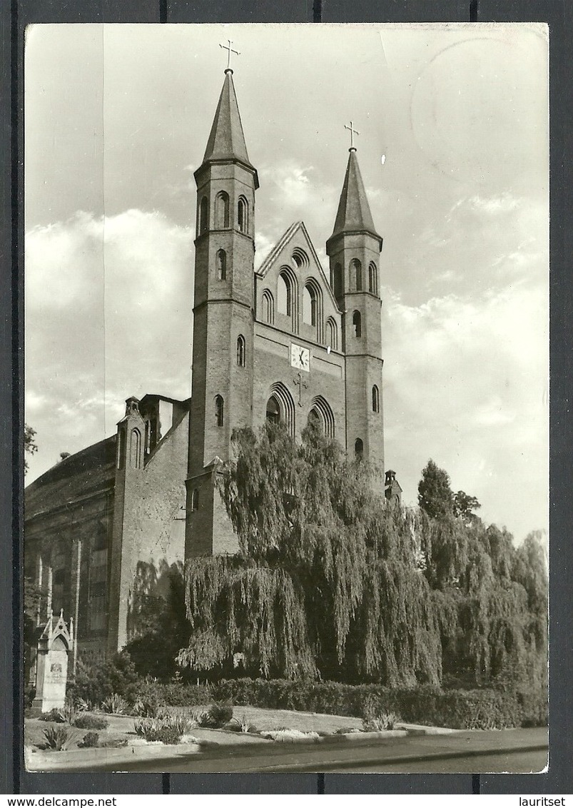 Deutschland DDR 1981 KYRITZ Kirche 1990 Gesendet, Mit 2 Briefmarken - Kyritz