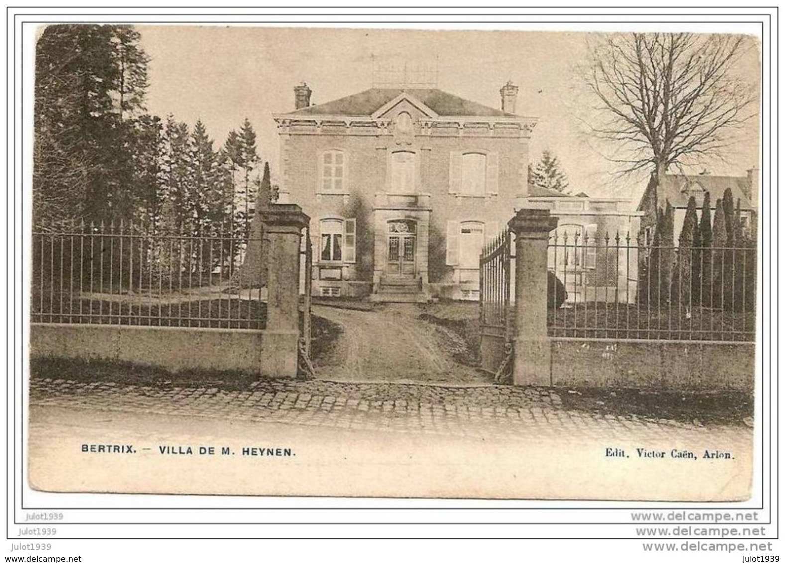 BERTRIX ..--  Villa De Mr Heynen . 1906 Vers VIRTON ( Melle Mathilde PETIT ) . Voir Verso . - Bertrix