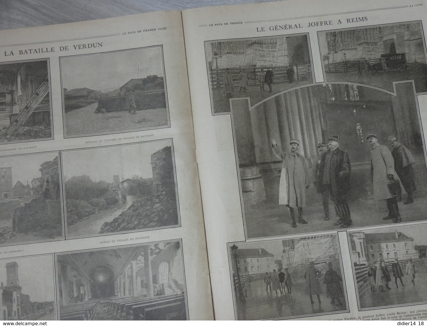 PAYS DE FRANCE N°73. 9/3/16. AUTO MITRAILLEUSE. SALONIQUE. VERDUN. MOGEVILLE. BEZONVAUX. SAMOGNEUX. DOUAUMONT...REIMS. - Français