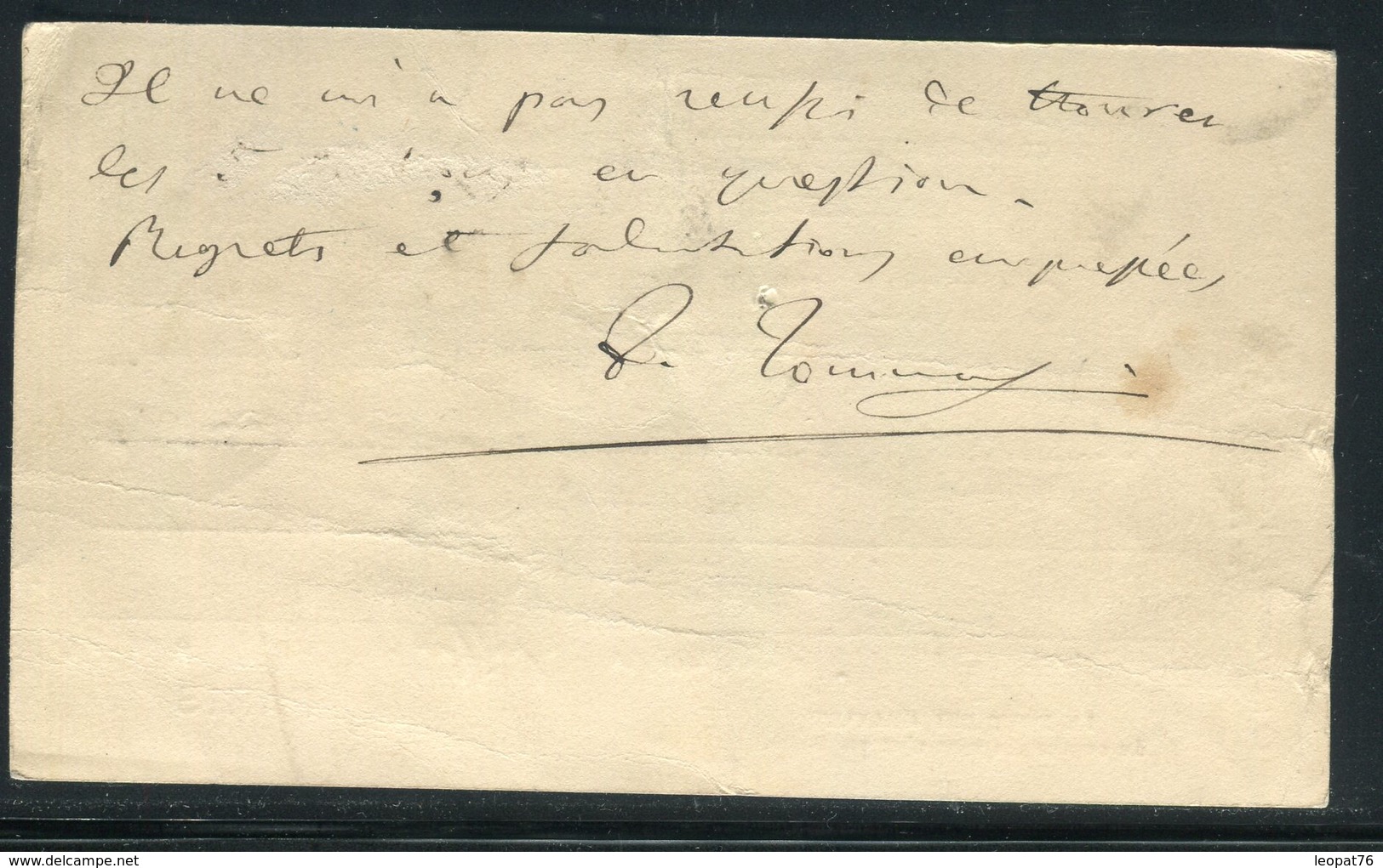 Carte Télégramme ( Pneumatique ) De Paris - Voir état - Réf AT 80 - Pneumatic Post