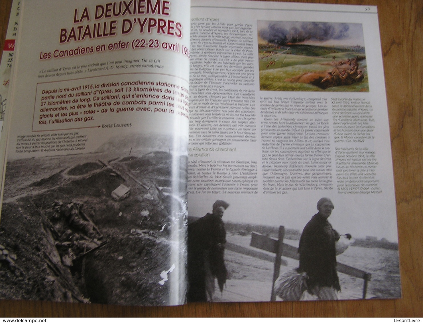 TRANCHEES N° 4 Guerre 14 18  Charbonnages Pas de Calais Ypres Ieper Canadien Marraines de Guerre Somme Verdun Aviation